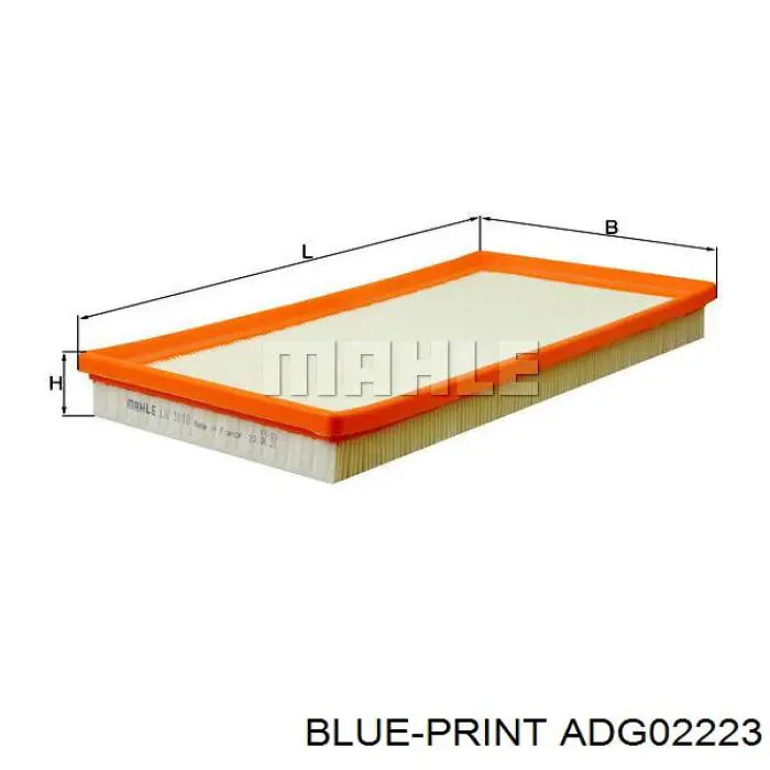 Воздушный фильтр ADG02223 Blue Print