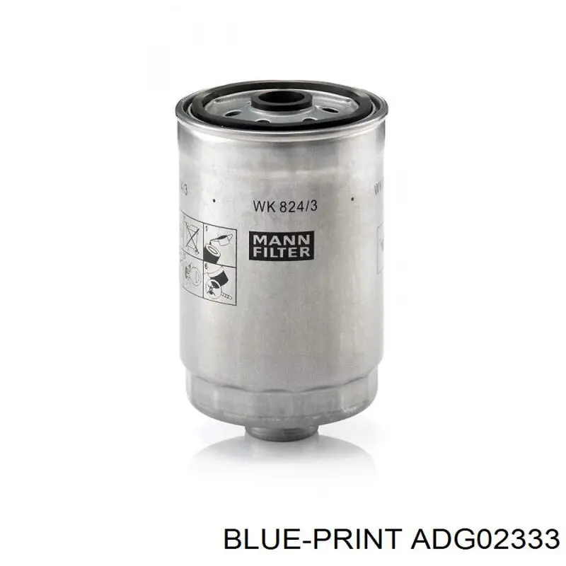 Топливный фильтр ADG02333 Blue Print