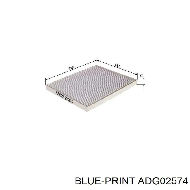 Купить ADG02574 Blue Print Фильтр салона угольный