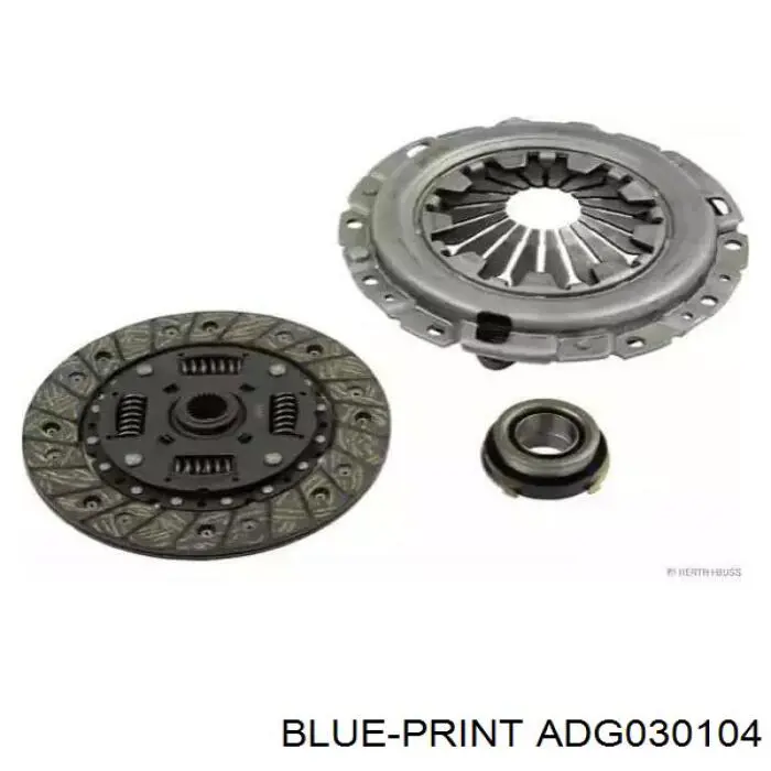 Купить ADG030104 Blue Print Комплект сцепления (диск, корзина, подшипник)