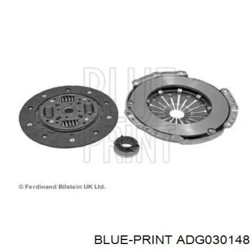 Купить ADG030148 Blue Print Комплект сцепления (диск, корзина, подшипник)