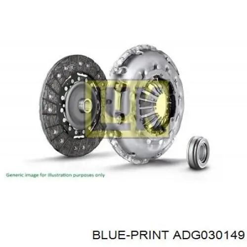 Купить ADG030149 Blue Print Комплект сцепления (диск, корзина, подшипник)