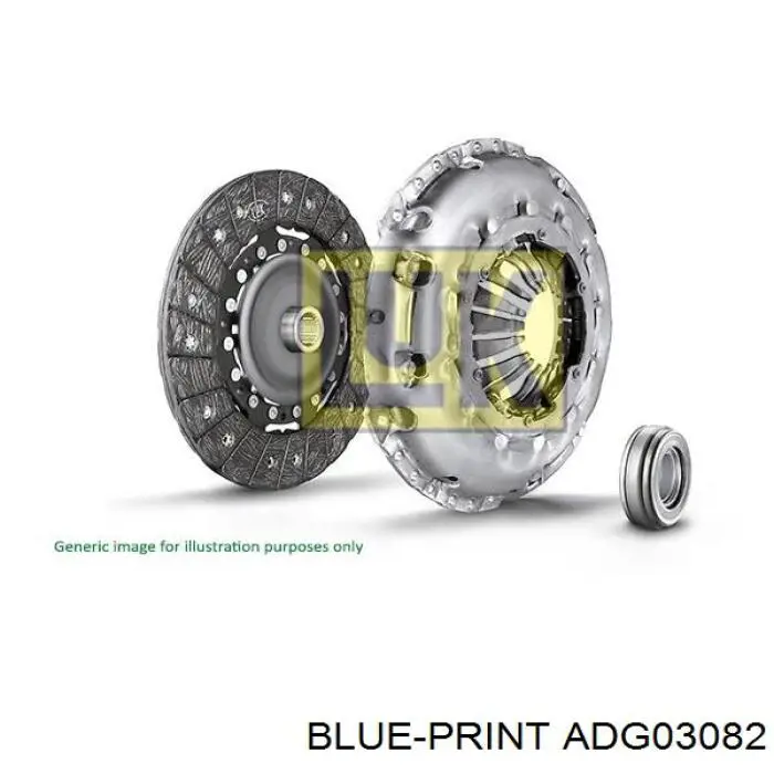Купить ADG03082 Blue Print Комплект сцепления (диск, корзина, подшипник)