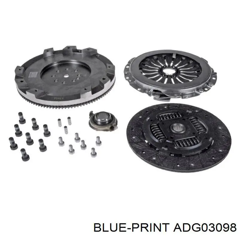 Комплект сцепления (3 части) Blue Print ADG03098 цена, от 242.60 USD