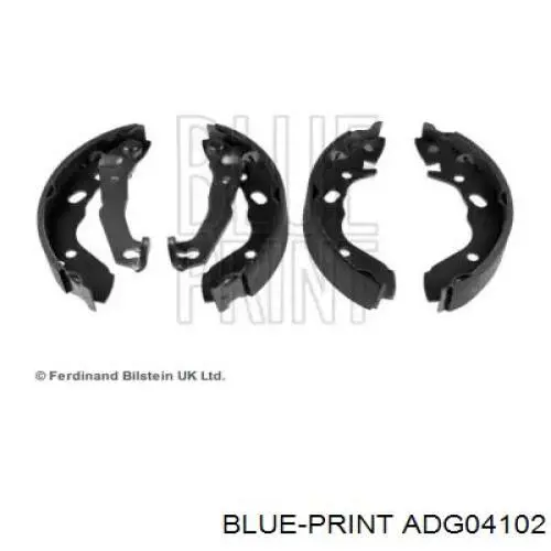 Задние барабанные колодки ADG04102 Blue Print