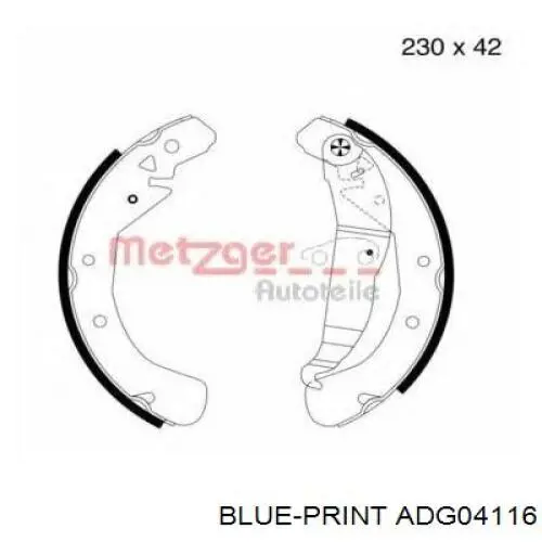 Купить 90399216 Opel Задние барабанные тормозные колодки
