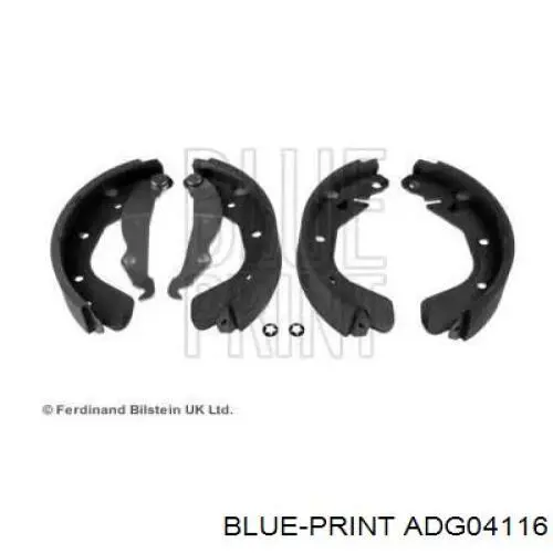 ADG04116 Blue Print колодки тормозные задние барабанные