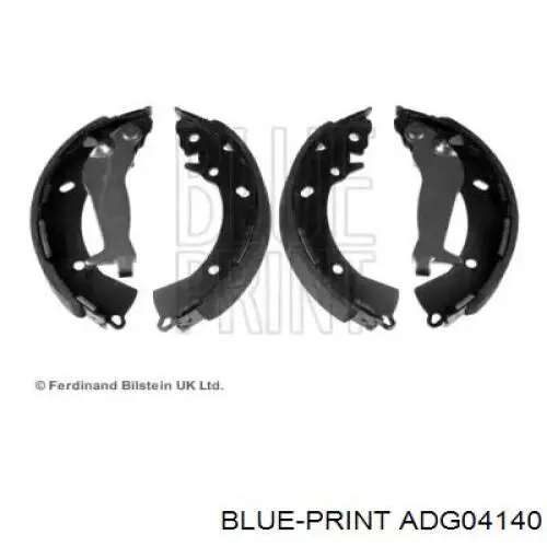 Задние барабанные колодки ADG04140 Blue Print