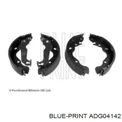 Задние барабанные колодки ADG04142 Blue Print