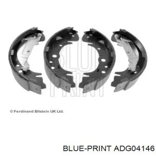 Задние барабанные колодки ADG04146 Blue Print