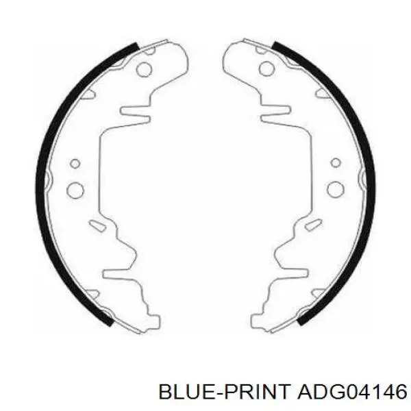 Тормоза рабочие задние ножные и тормозные барабаны Blue Print ADG04146 цена, от 45.08 USD