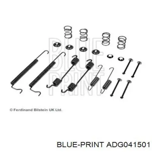 ADG041501 Blue Print монтажный комплект задних барабанных колодок