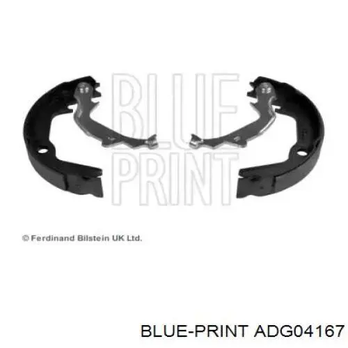 Колодки ручника ADG04167 Blue Print