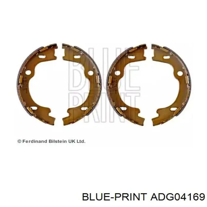 ADG04169 Blue Print колодки ручника/ стояночного тормоза