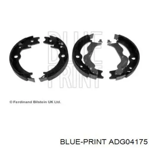 Колодки ручника/стоянкового гальма ADG04175 Blue Print