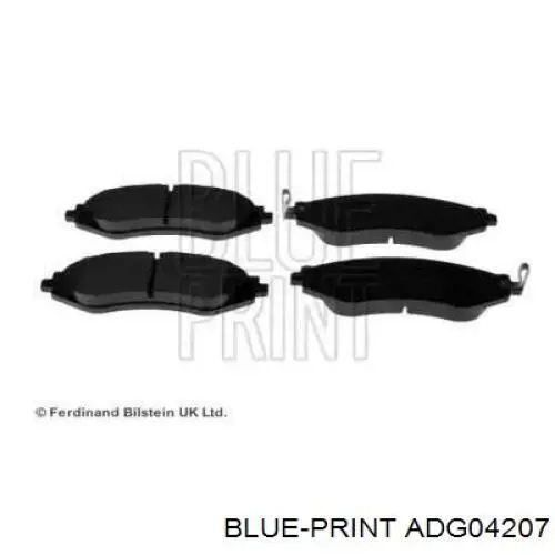 Pastillas de freno delanteras ADG04207 Blue Print