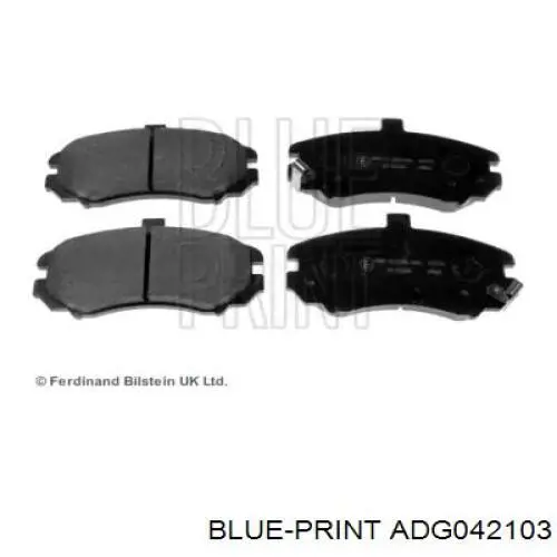 Передние тормозные колодки ADG042103 Blue Print