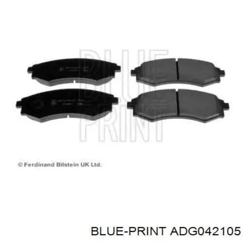 Передние тормозные колодки ADG042105 Blue Print