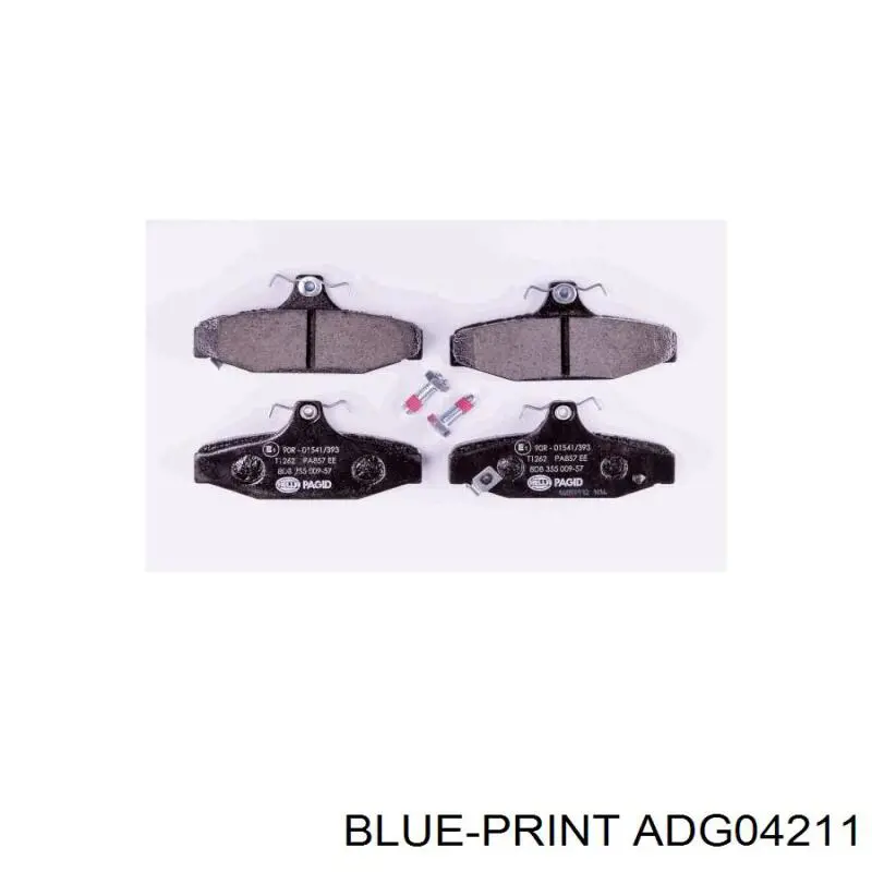 Колодки дисковые  Blue Print ADG04211 цена, от 21.56 USD