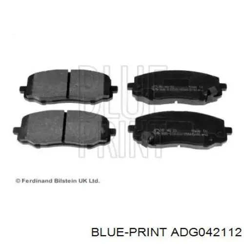 Передние тормозные колодки ADG042112 Blue Print