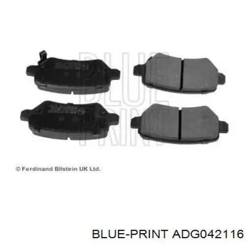 Колодки дисковые  Blue Print ADG042116 цена, от 16.08 USD