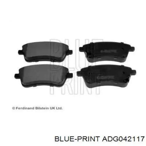 ADG042117 Blue Print передние тормозные колодки