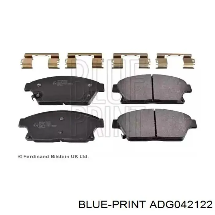 Передние тормозные колодки ADG042122 Blue Print