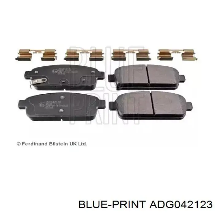 ADG042123 Blue Print задние тормозные колодки