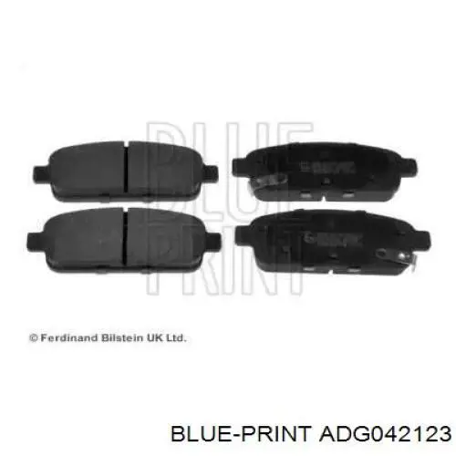 Колодки дисковые  Blue Print ADG042123 цена, от 14.12 USD