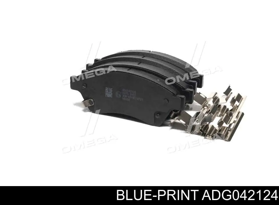 Колодки тормозные передние дисковые Blue Print ADG042124