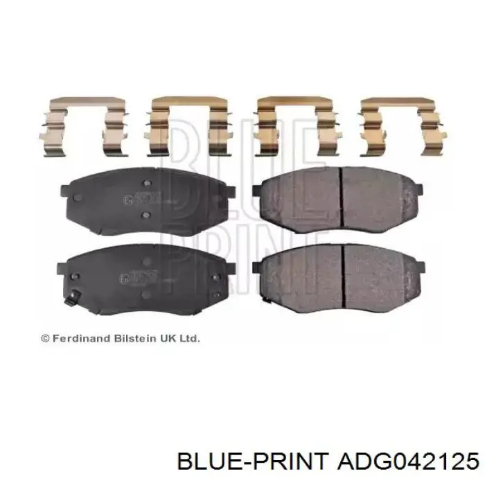 Передние тормозные колодки ADG042125 Blue Print