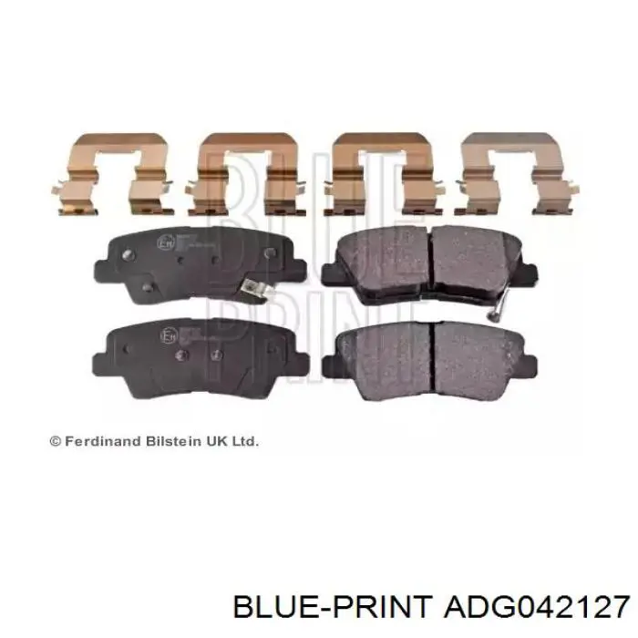 Задние тормозные колодки ADG042127 Blue Print