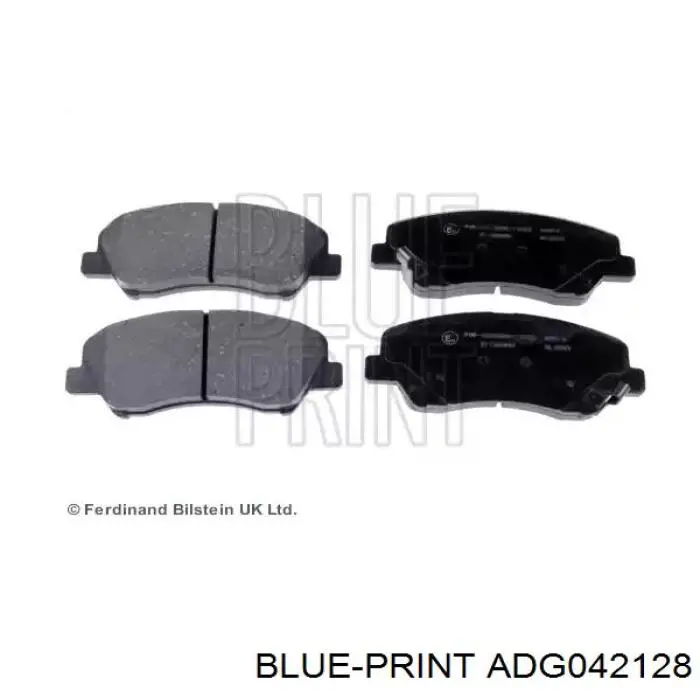 ADG042128 Blue Print передние тормозные колодки