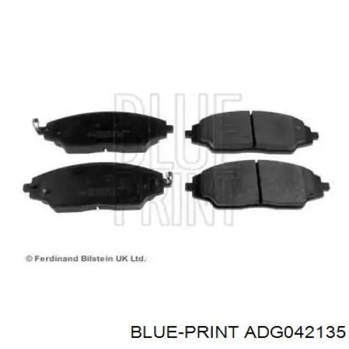 Pastillas de freno delanteras ADG042135 Blue Print