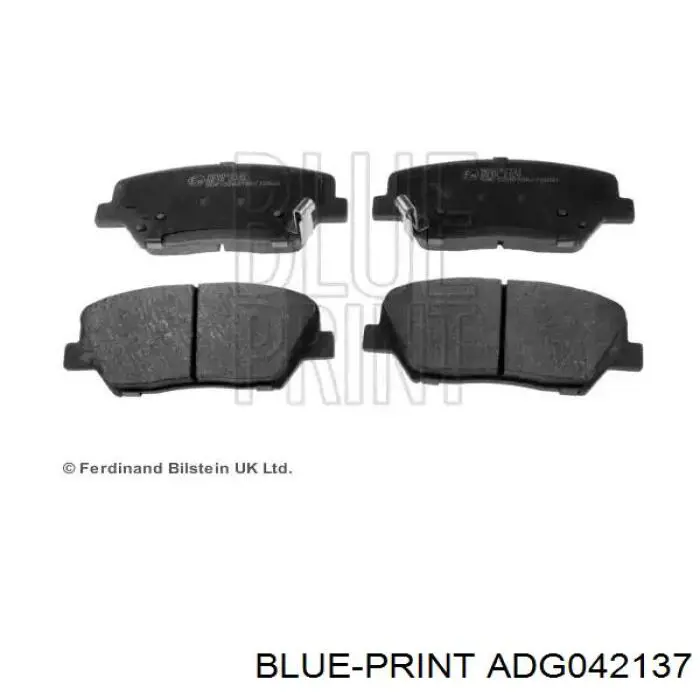 Передние тормозные колодки ADG042137 Blue Print