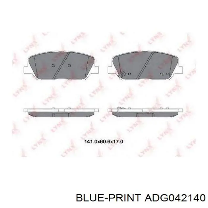 Тормозные колодки AYD 1160074BA