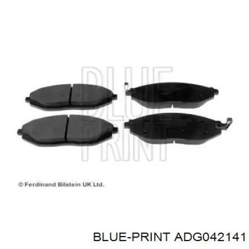 ADG042141 Blue Print колодки тормозные передние дисковые