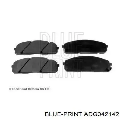 ADG042142 Blue Print колодки тормозные передние дисковые