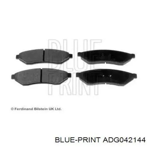 Колодки гальмові задні, дискові ADG042144 Blue Print