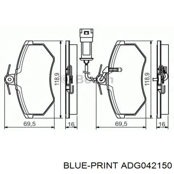 N0906E RBI Колодки передние
