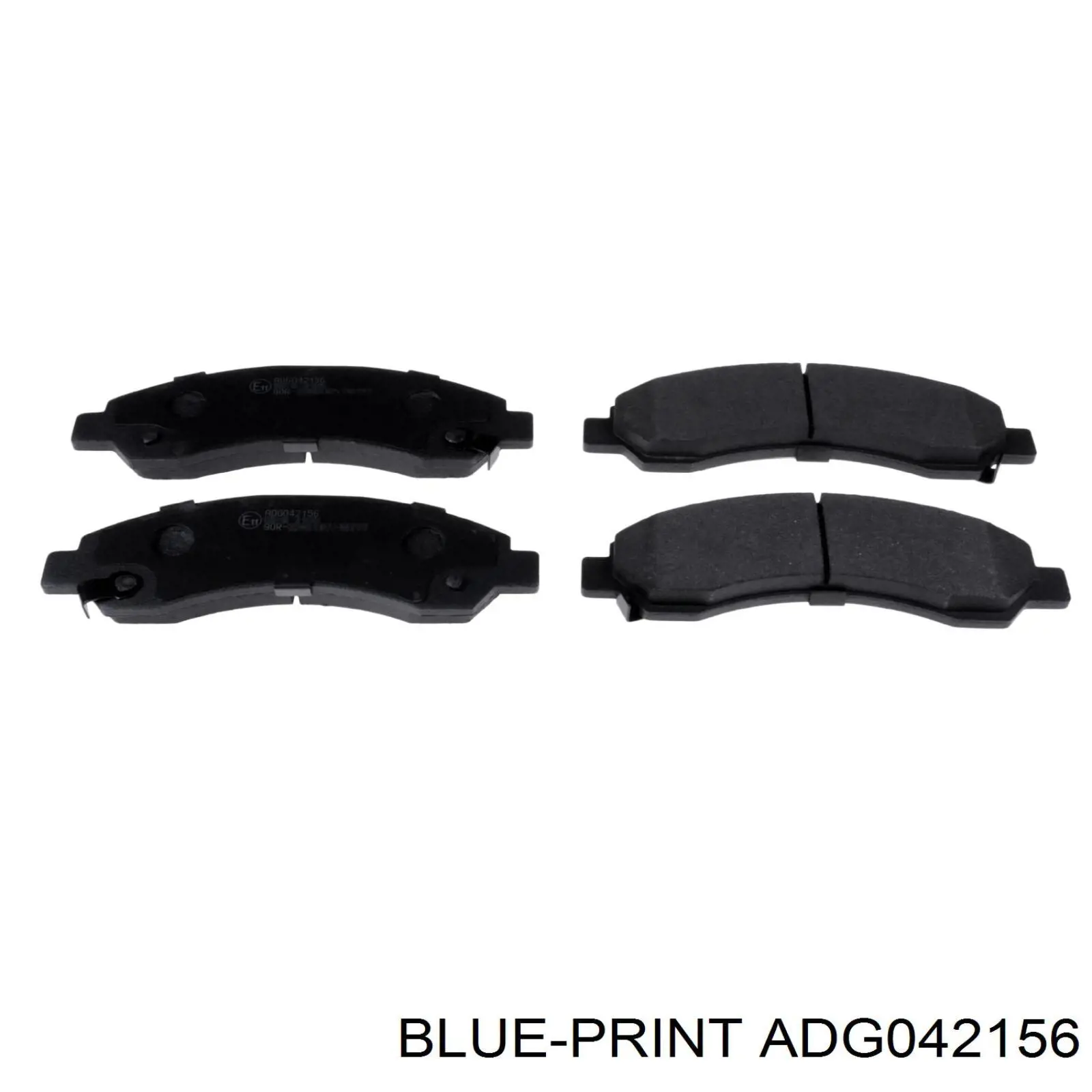 ADG042156 Blue Print колодки тормозные передние дисковые