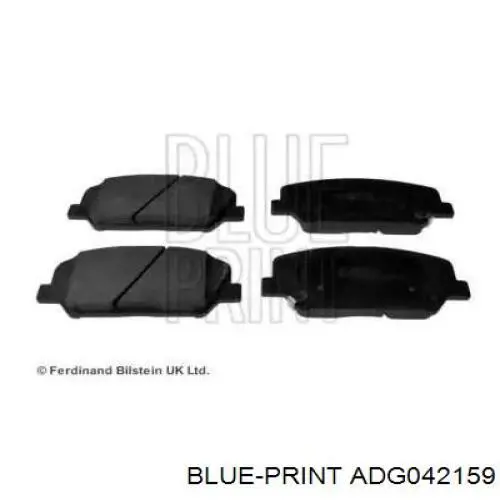 Передние тормозные колодки ADG042159 Blue Print