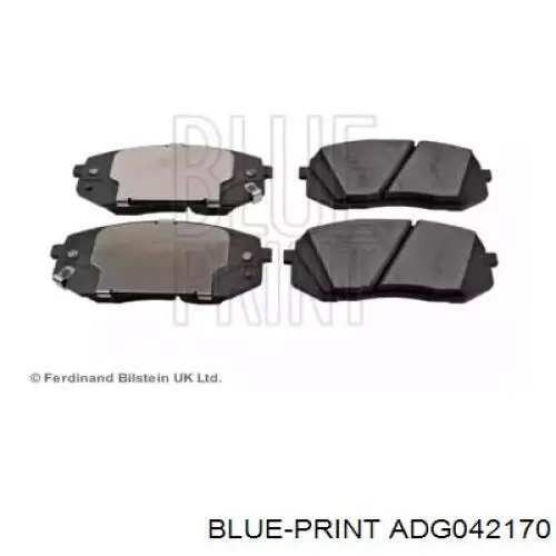 ADG042170 Blue Print sapatas do freio dianteiras de disco