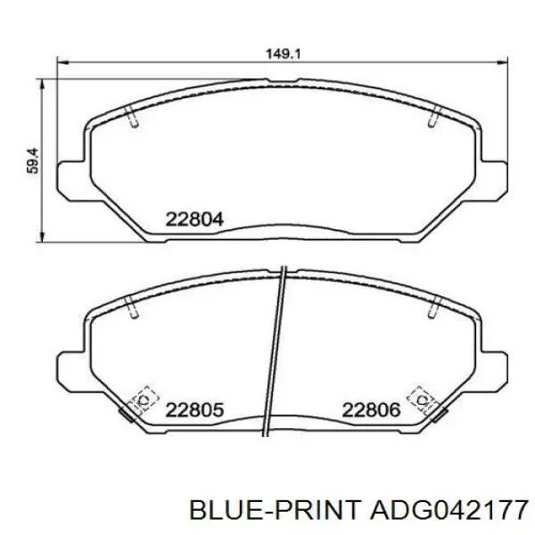 BPA1783.02 Open Parts sapatas do freio dianteiras de disco