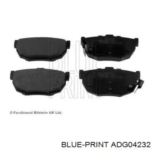 Купить ADG04232 Blue Print Колодки тормозные задние, дисковые
