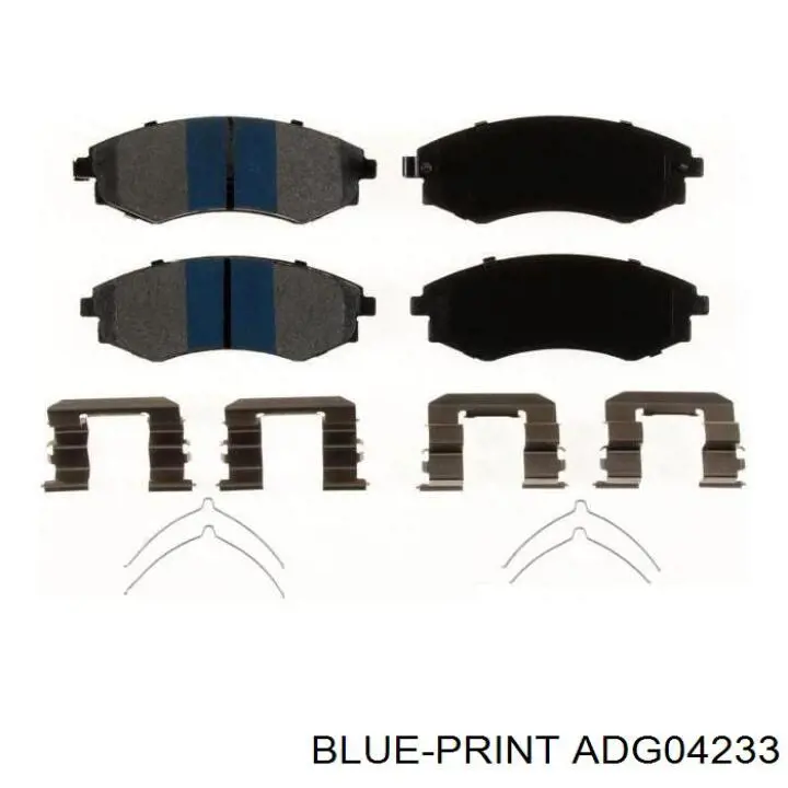 Купить ADG04233 Blue Print Колодки тормозные