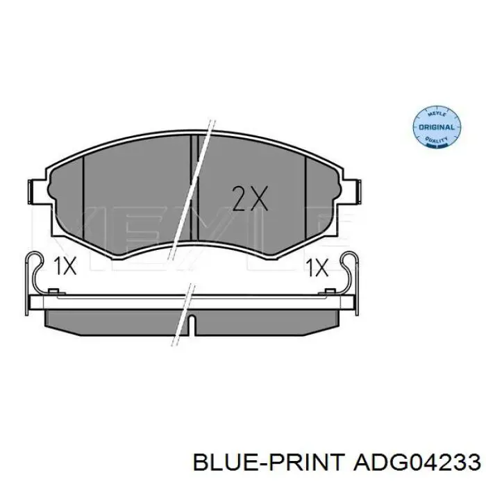 Колодки Blue Print ADG04233 цена, от 17.78 USD