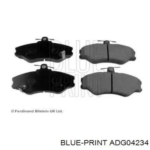 ADG04234 Blue Print передние тормозные колодки