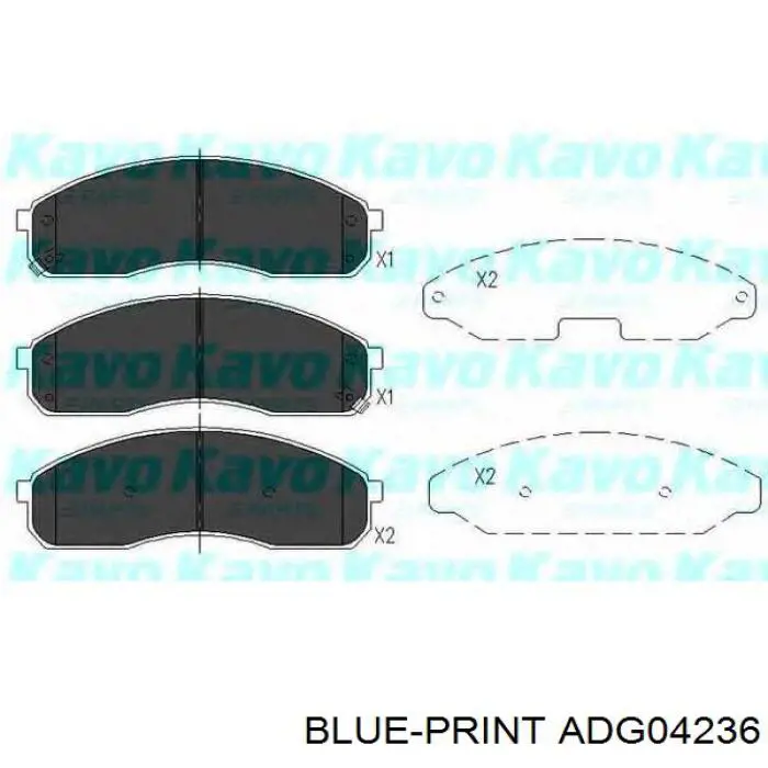 Передние тормозные колодки 3323Z0K56A Hyundai/Kia
