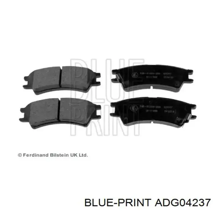 ADG04237 Blue Print колодки тормозные передние дисковые